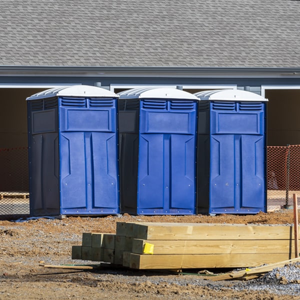 how often are the porta potties cleaned and serviced during a rental period in Foundryville Pennsylvania